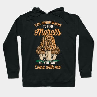 Mushroom Hunting design for a Morel Hunter Hoodie